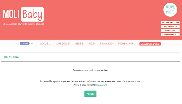 Compte activé